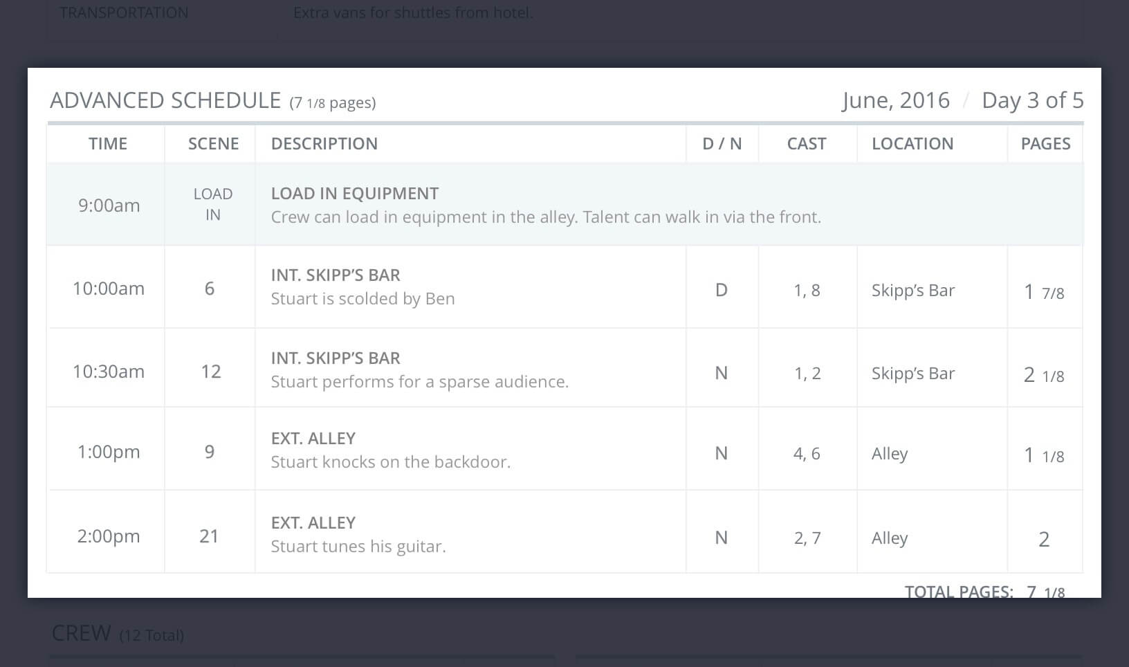 How To Make A Call Sheet For