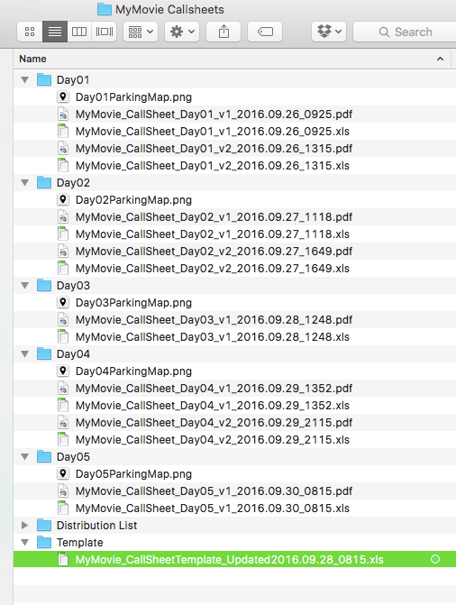 Call-Sheet-File-Structure Call Sheet Filename and Folder Structure