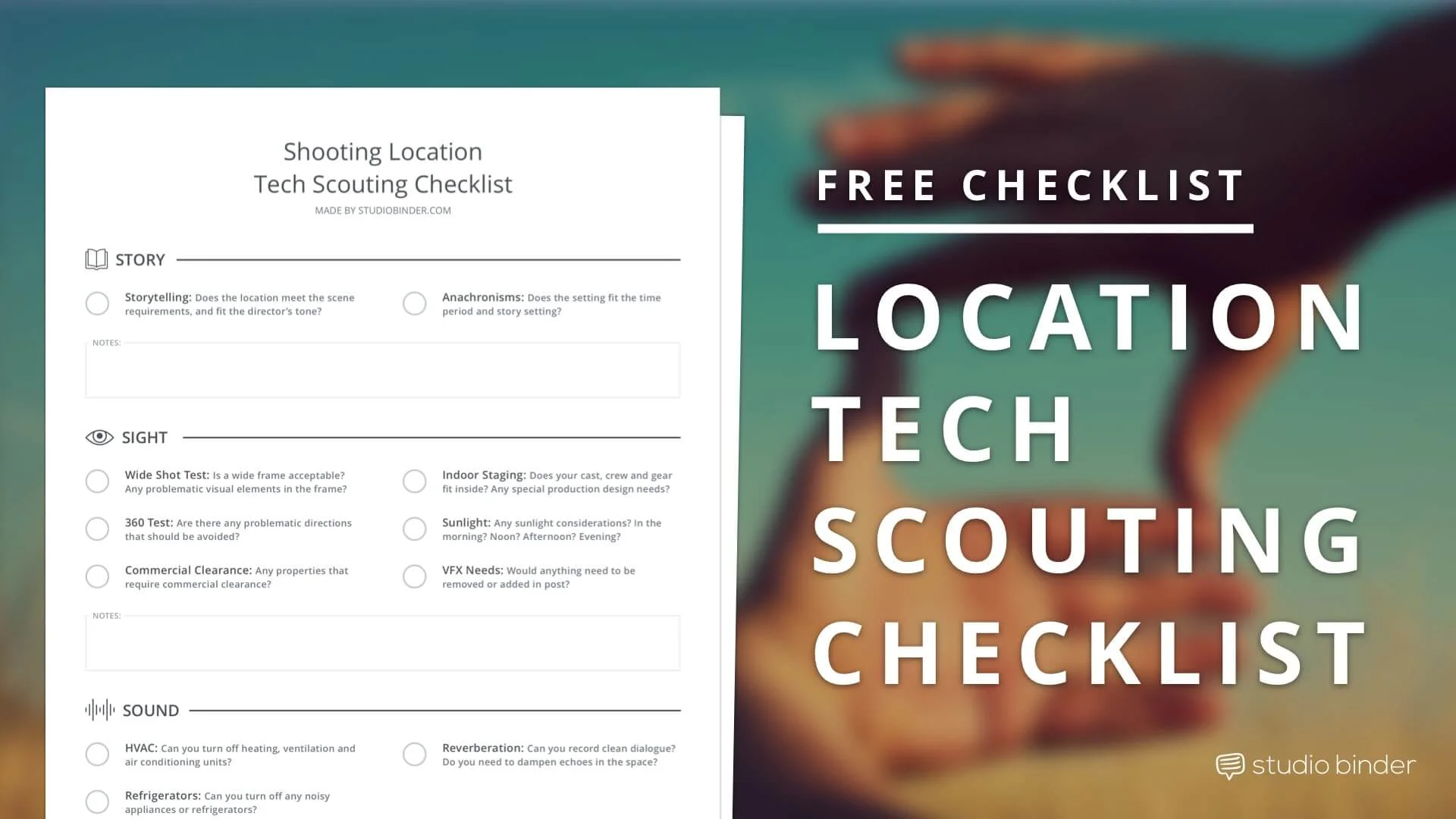 Download Location Scouting Checklist - Featured - StudioBinder