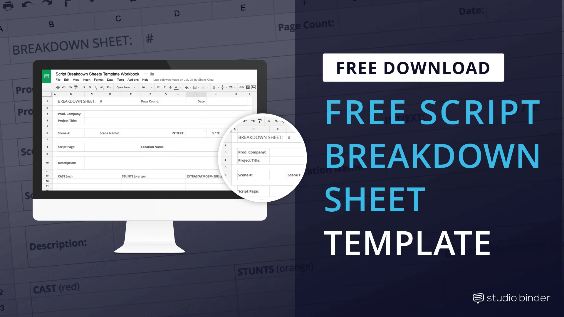 Download Script Breakdown Sheet Template - Featured - StudioBinder