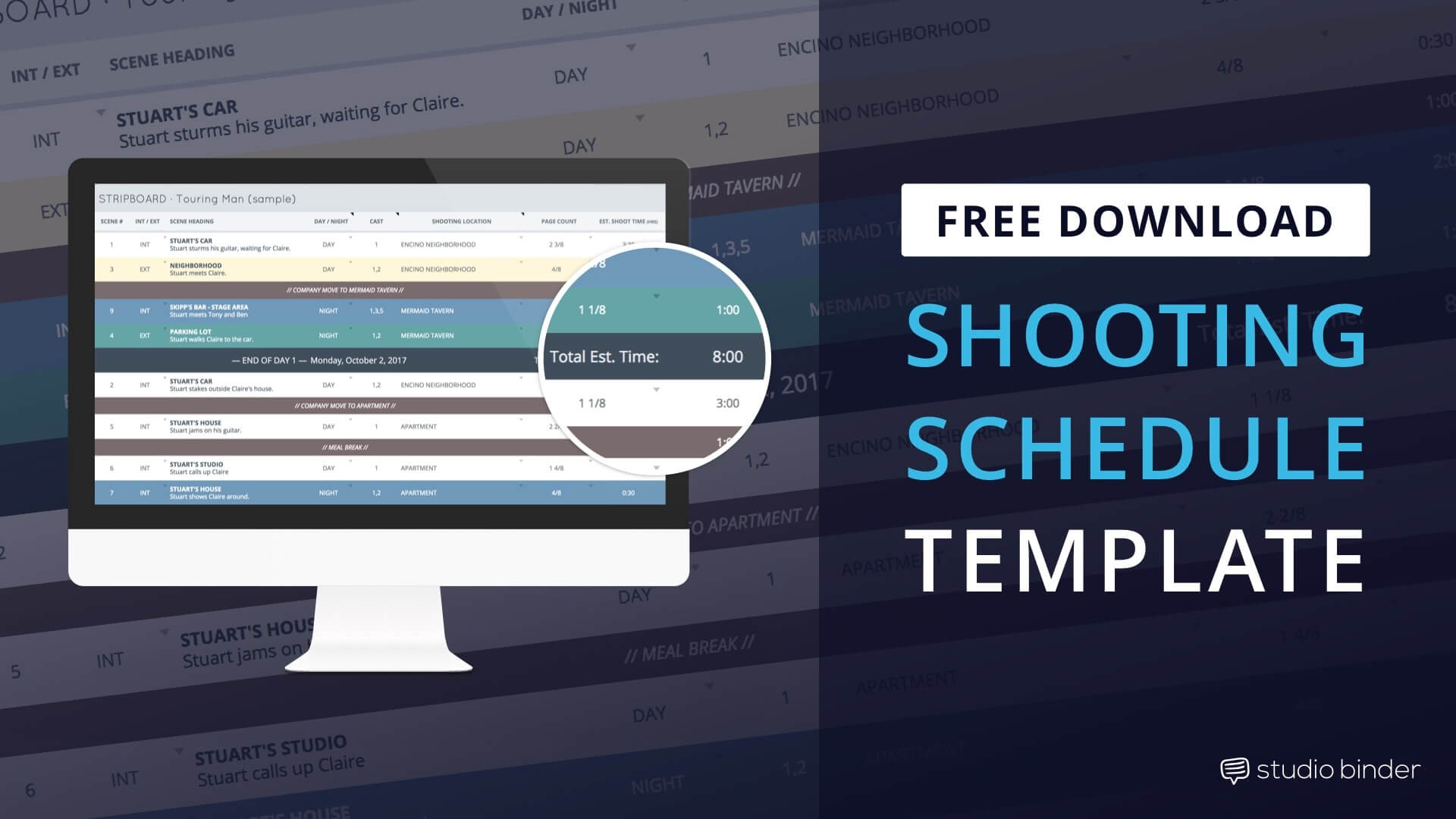 Download Film Production Shooting Schedule Template