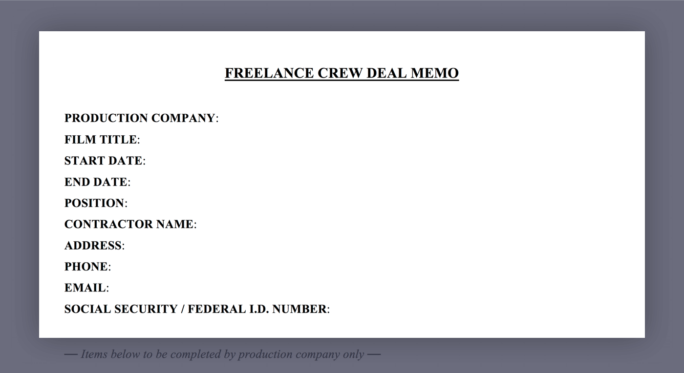 mastering-the-crew-deal-memo-with-free-template