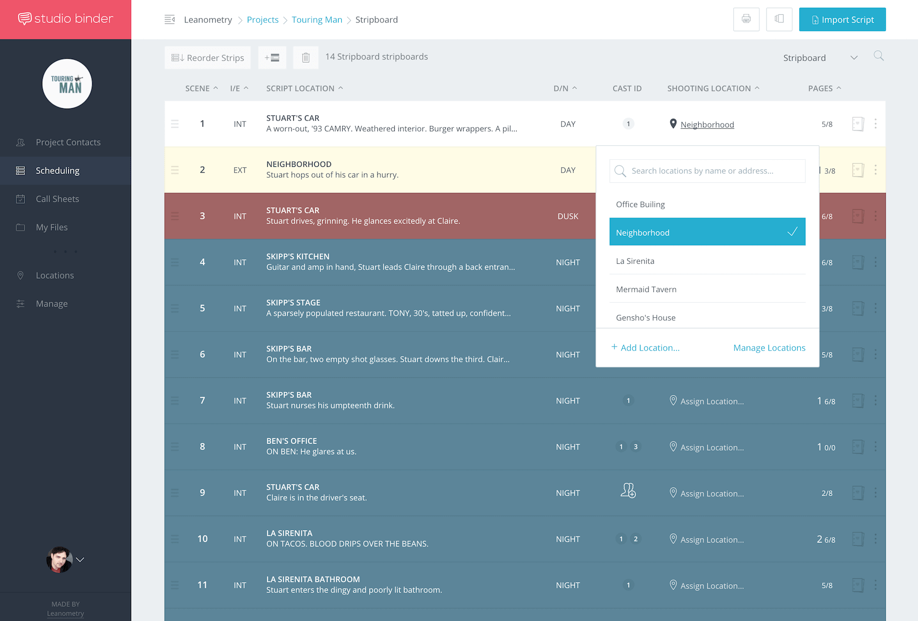 How to Make a Shooting Schedule