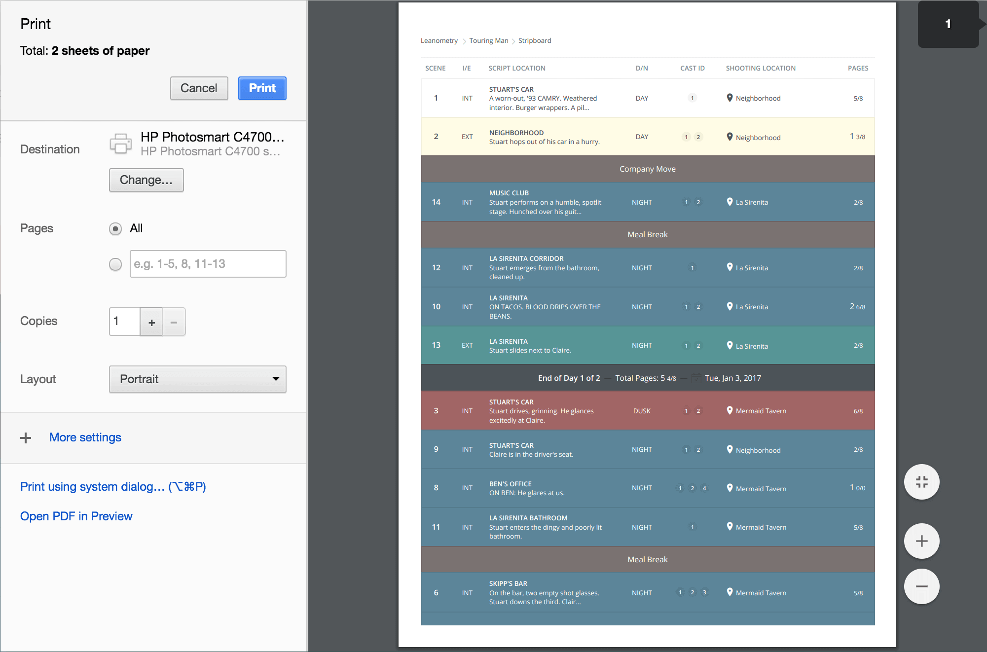 How to Make a Shooting Schedule