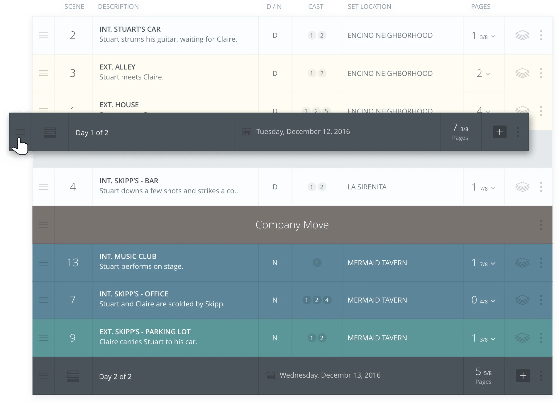 StudioBinder Film Production Apps - Film Shooting Schedule Template for Film Production Companies