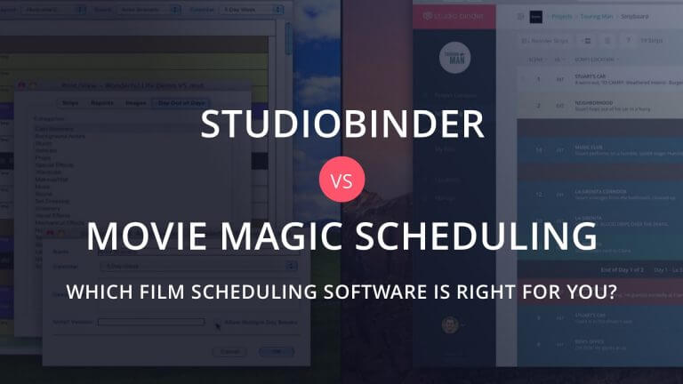 Movie Magic Scheduling Software vs StudioBinder Film Production Software - MovieMagic Featured