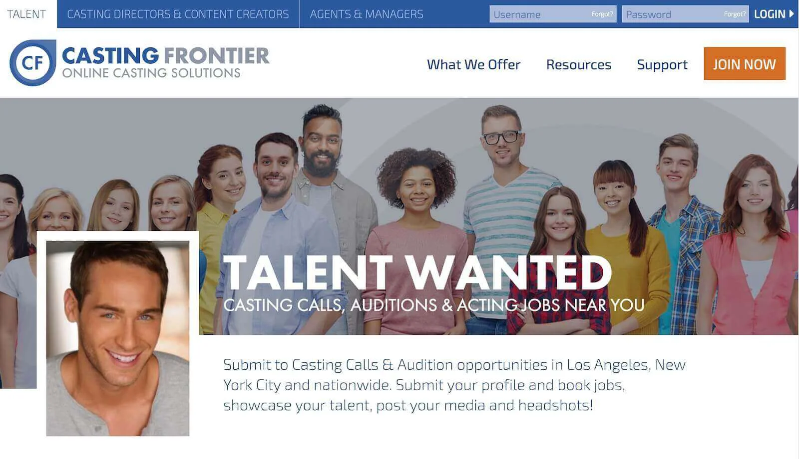 Casting Websites-Casting Frontier-StudioBinder