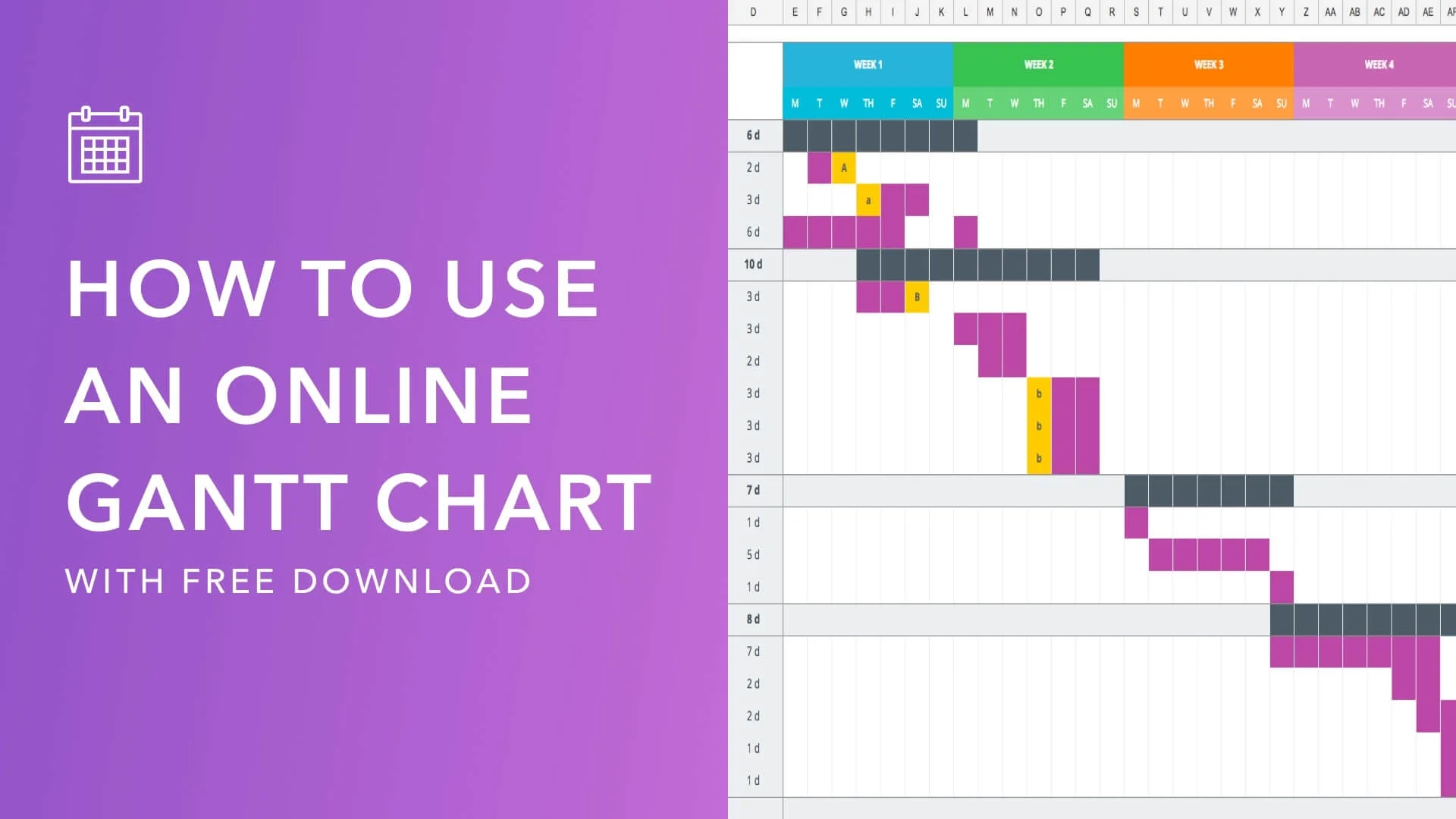 Free Gantt Chart Excel Template - Featured Image - StudioBinder