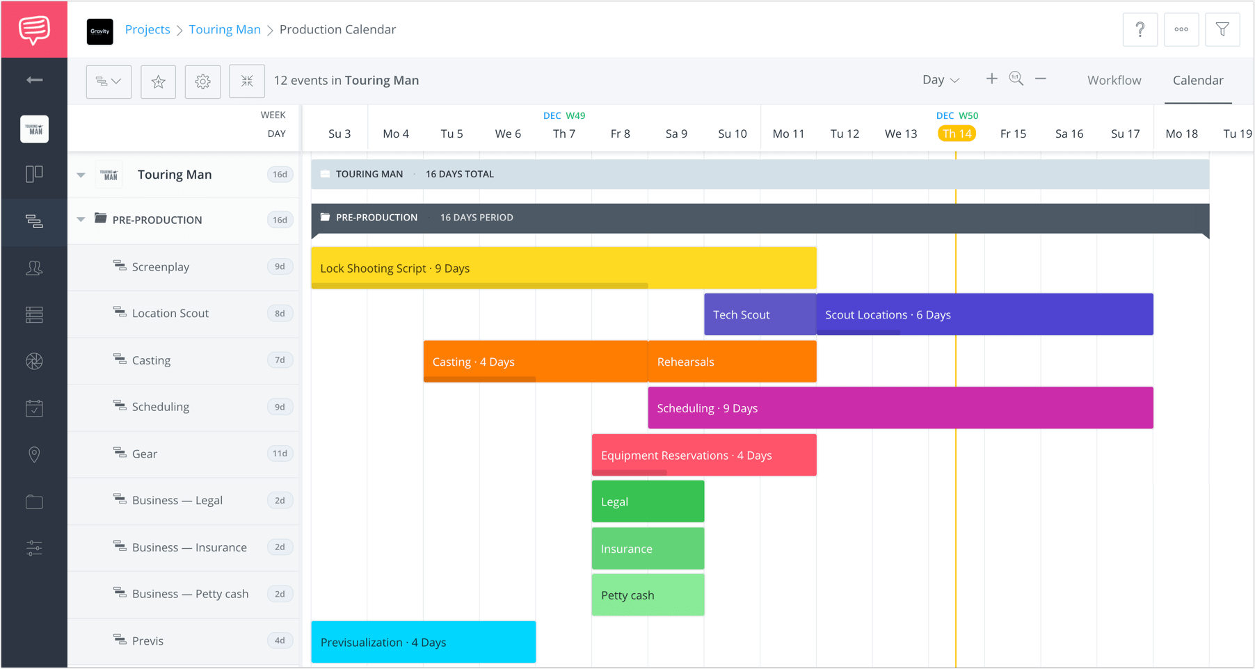 How to Plan a Shoot with a Film & Video Production Calendar - StudioBinder - 11