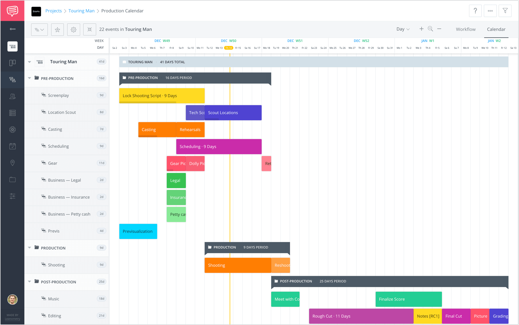 How to Plan a Shoot with a Film & Video Production Calendar - StudioBinder - 22