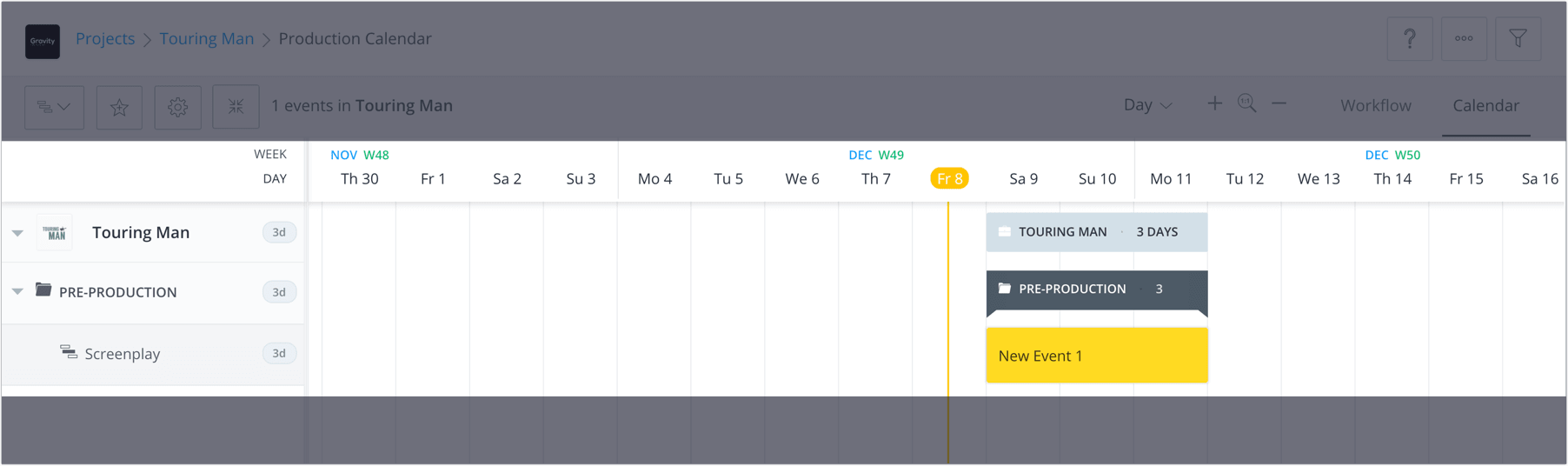 How to Plan a Shoot with a Film & Video Production Calendar - StudioBinder - 4