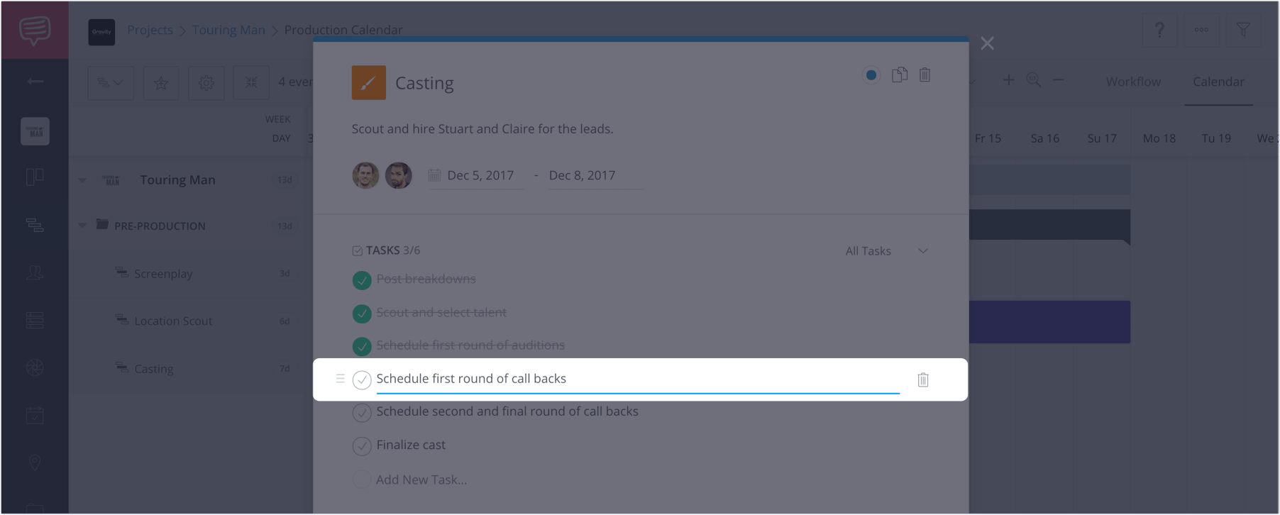 How to Plan a Shoot with a Film & Video Production Calendar - StudioBinder - 9