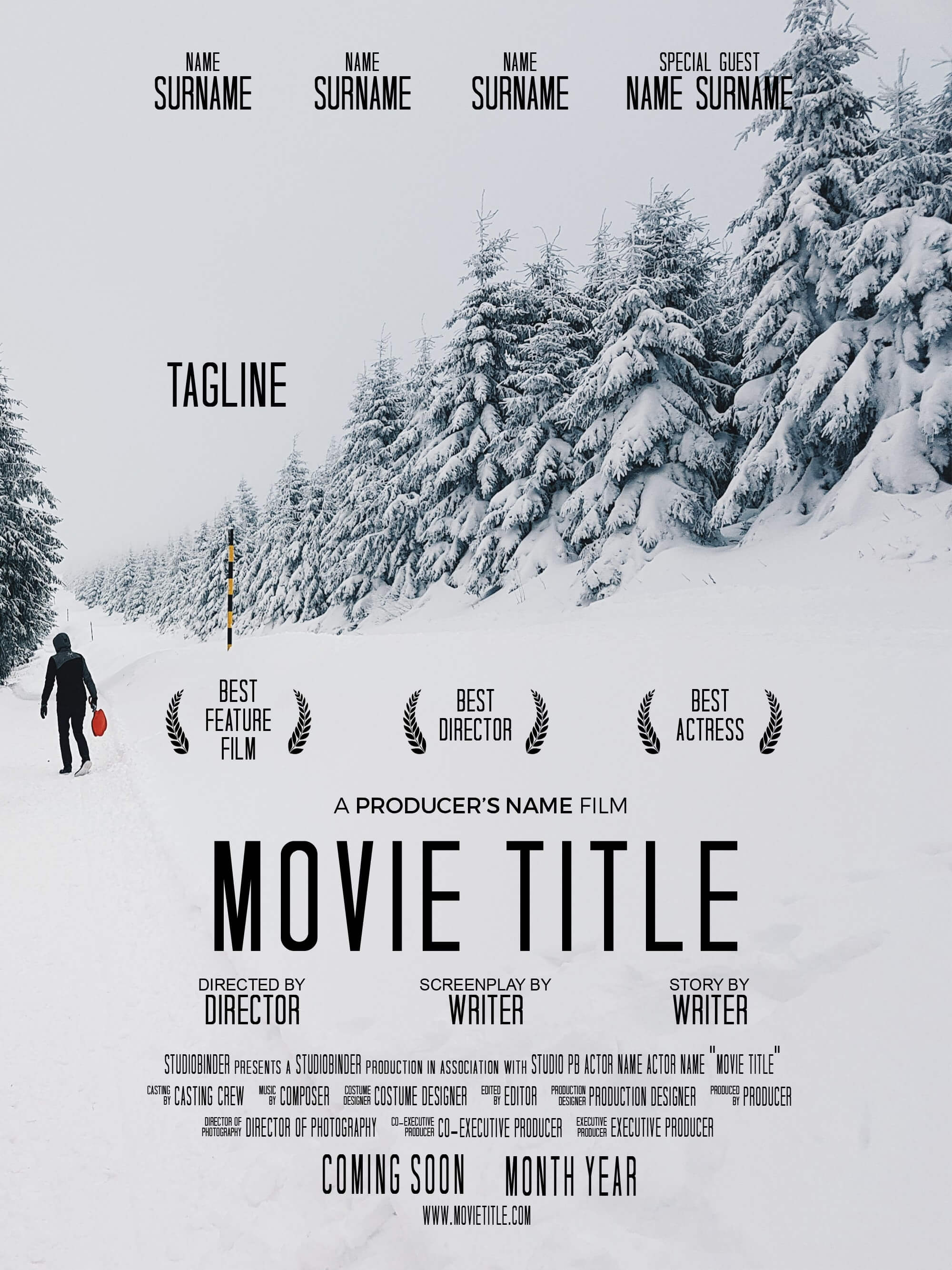 movie poster template photoshop free download