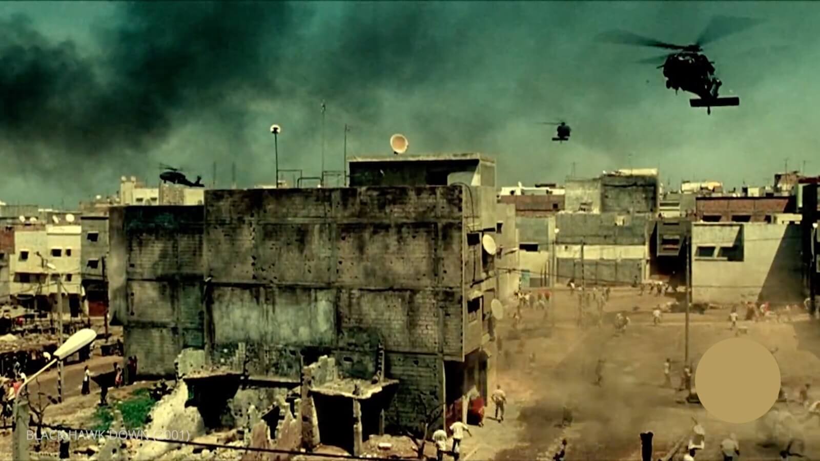 Ridley Scott Movie Color Palette - Black Hawk Down Helicopter