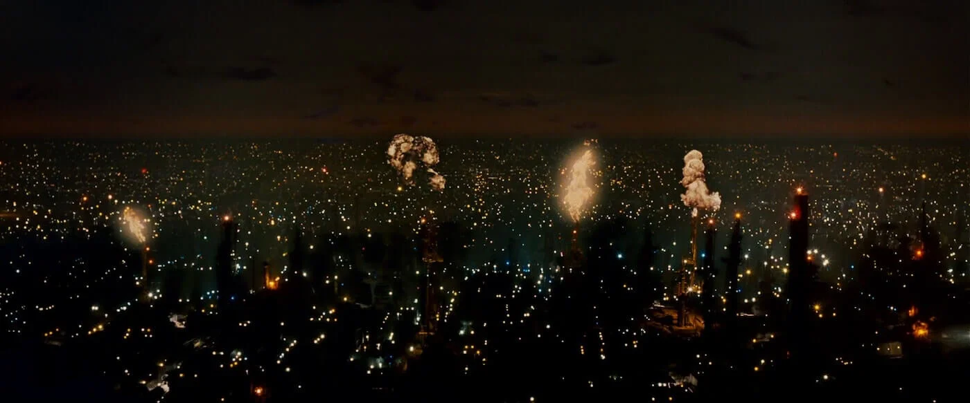 Ultimate Guide To Camera Shots - An Aerial Shot Captures Los Angeles In Blade Runner