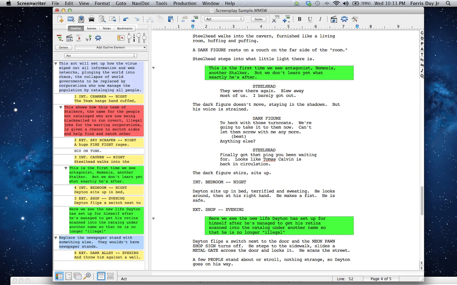free screenwriting software download for mac