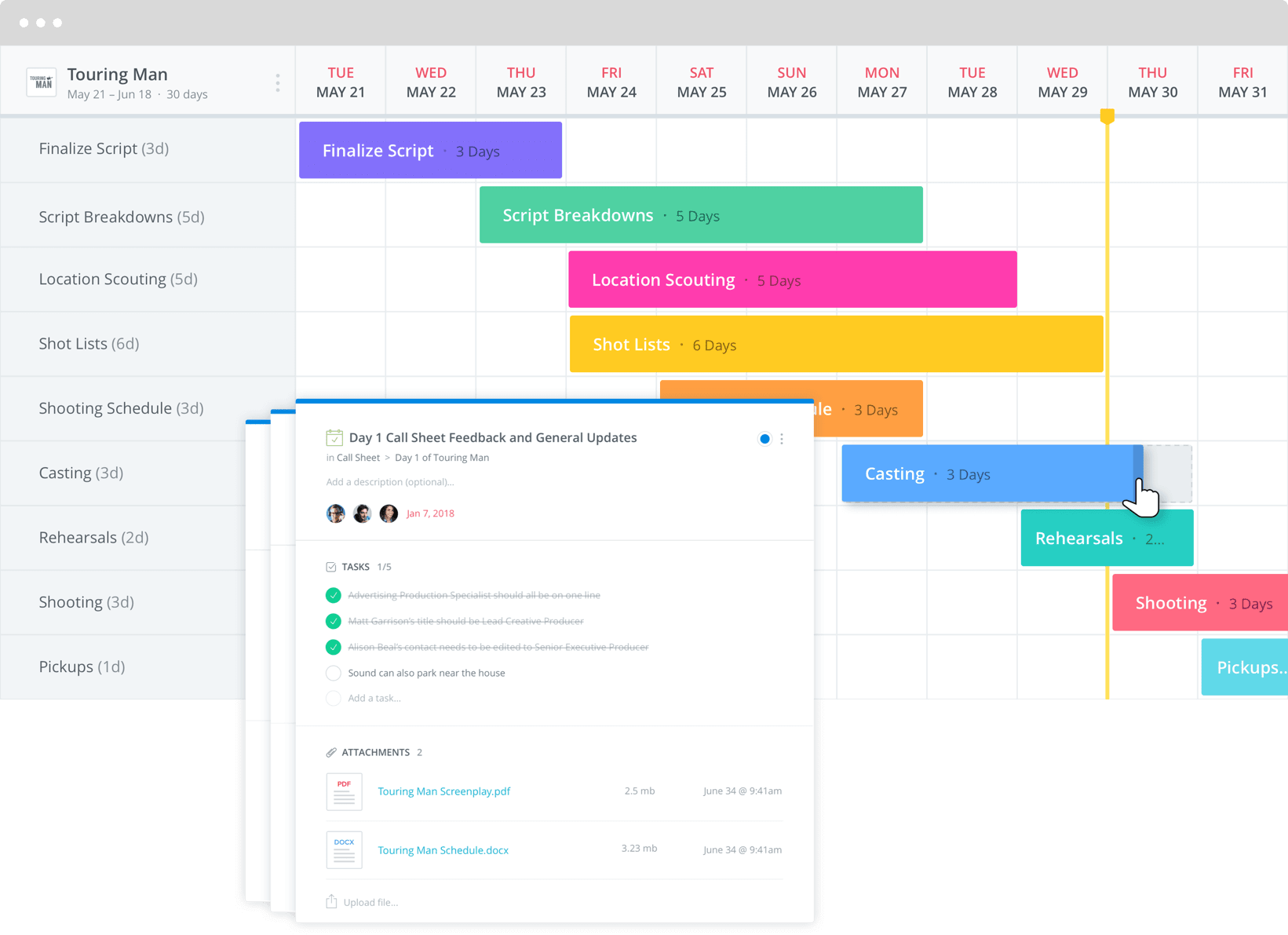 Create Gantt Chart Asana