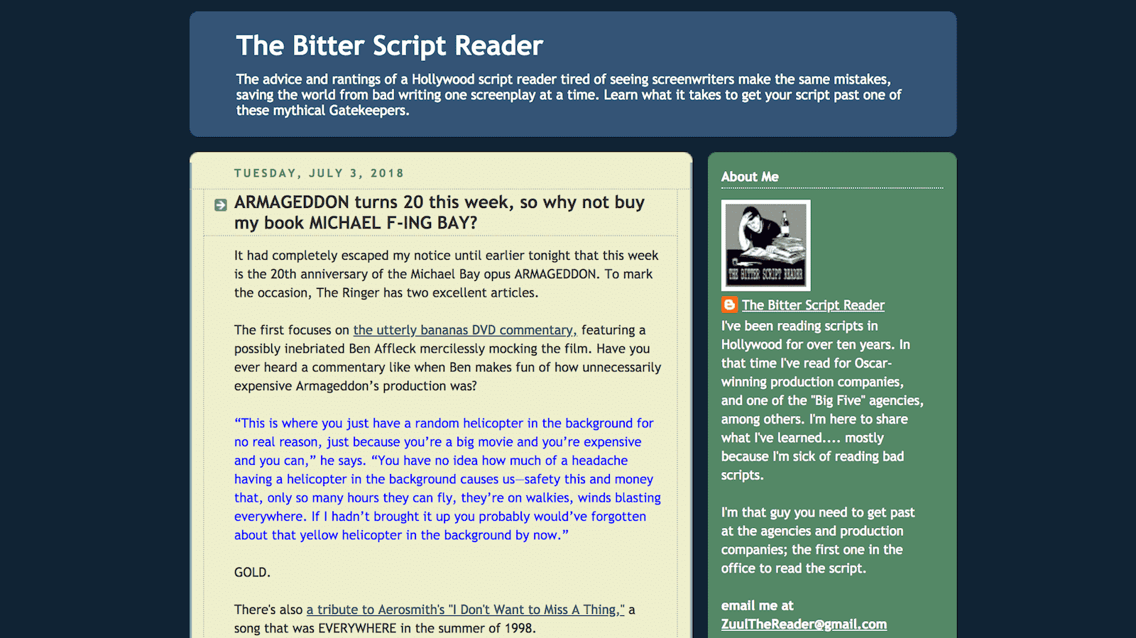 Best Screenwriting Websites - Script Writers - Bitter Script Reader Blog-min