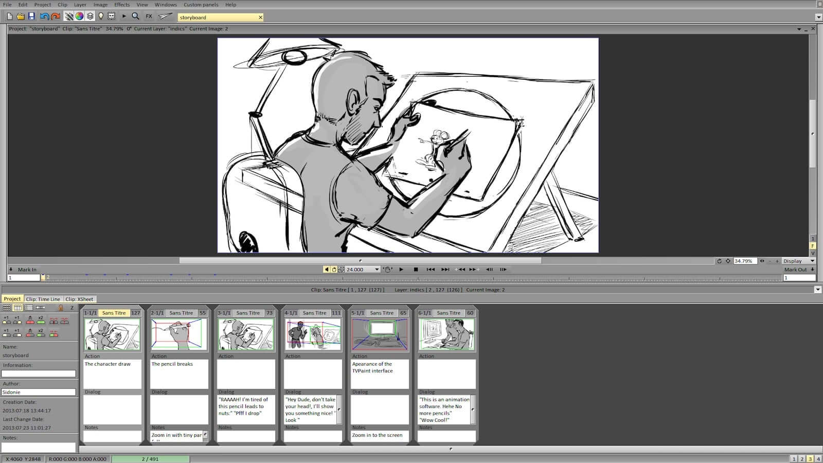 Best Storyboard Software - TV Paint