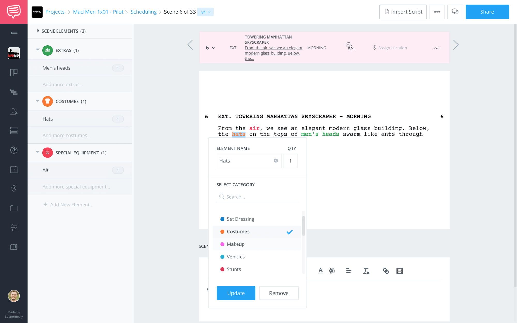 Mise En Scene Script Breakdown Software StudioBinder Mise En Scene Script Breakdown Software StudioBinder