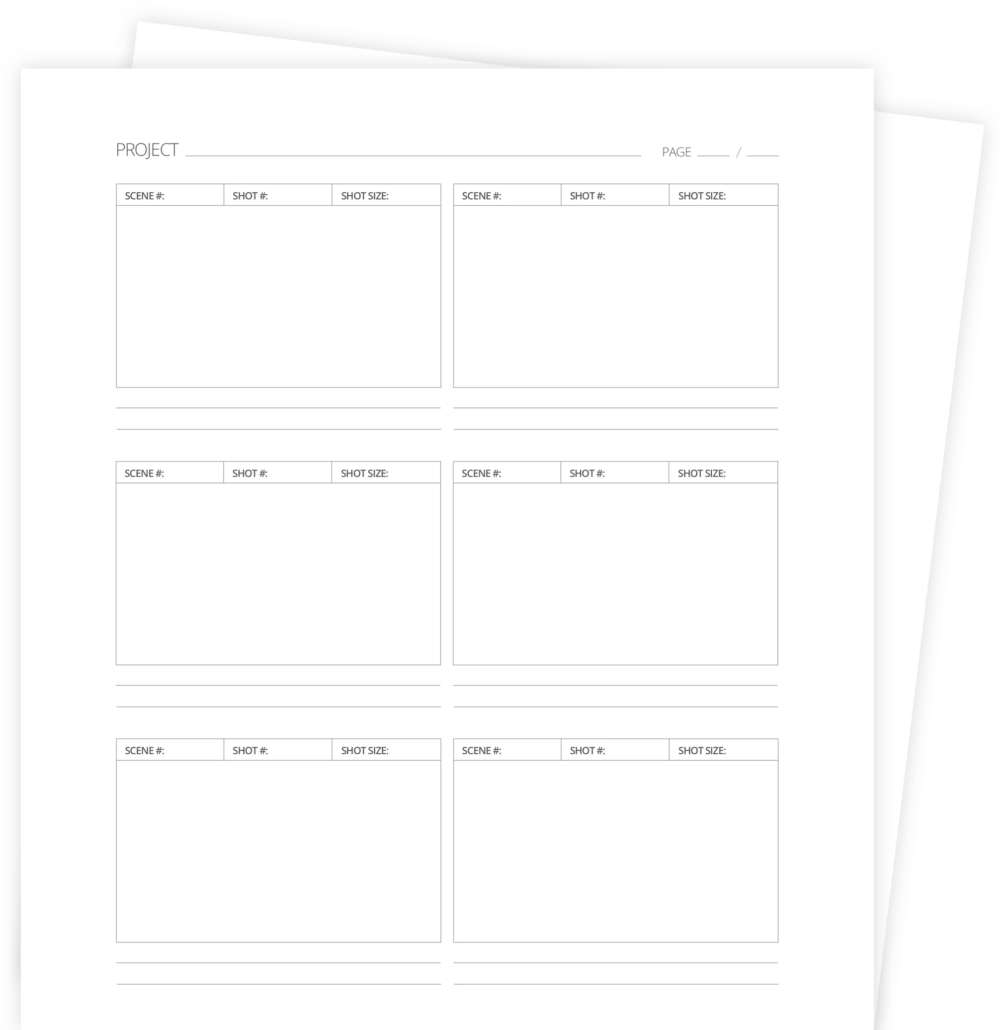 Free Video Storyboard Template