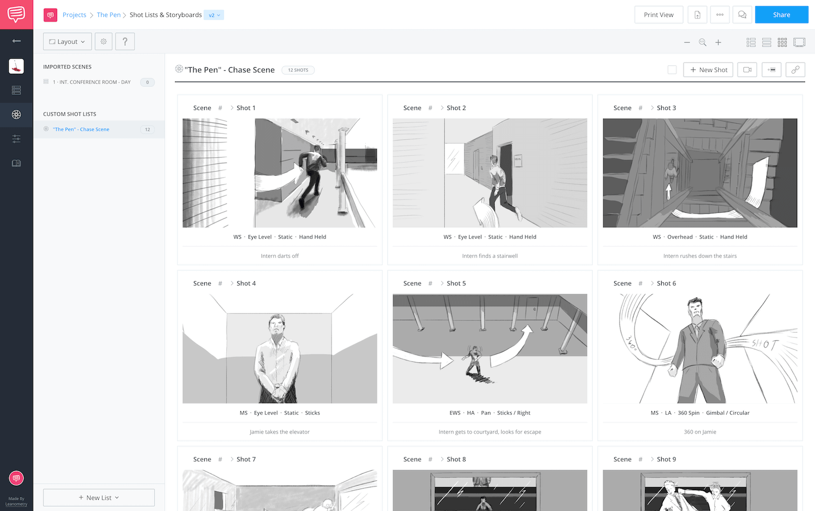 How to Make a Storyboard - The Pen Storyboard Example - StudioBinder