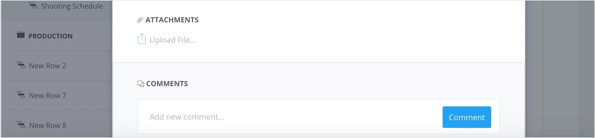 Production Planning Software - Add Comments - Film Production Management Software - StudioBinder