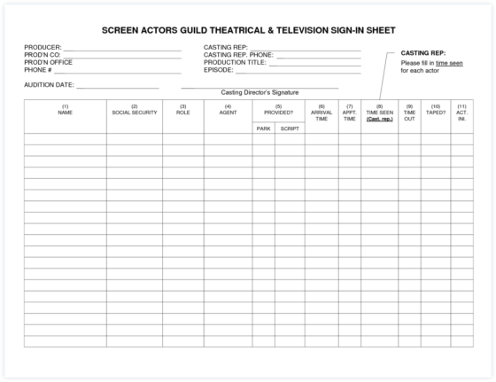 A Step-by-Step Guide to Holding Auditions [FREE Audition Form Template]