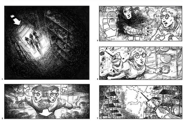 Storyboard Examples - Jim Cornish - David Yates - Harry Potter and the Order of the Phoenix - StudioBinder