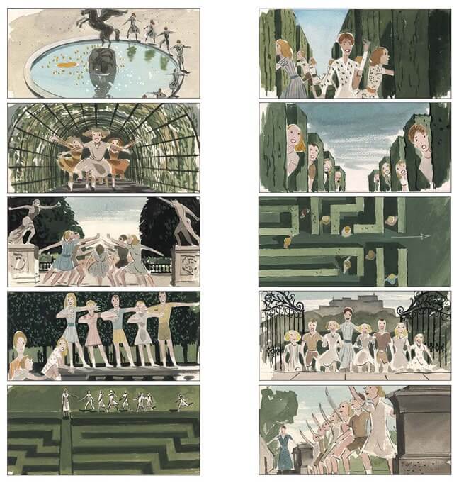 Storyboard Examples for Film - Storyboard Ideas - Maurice Zuberano - Robert Wise - The Sound of Music - StudioBinder Storyboard Examples for Film - Storyboard Ideas - Maurice Zuberano - Robert Wise - The Sound of Music - StudioBinder
