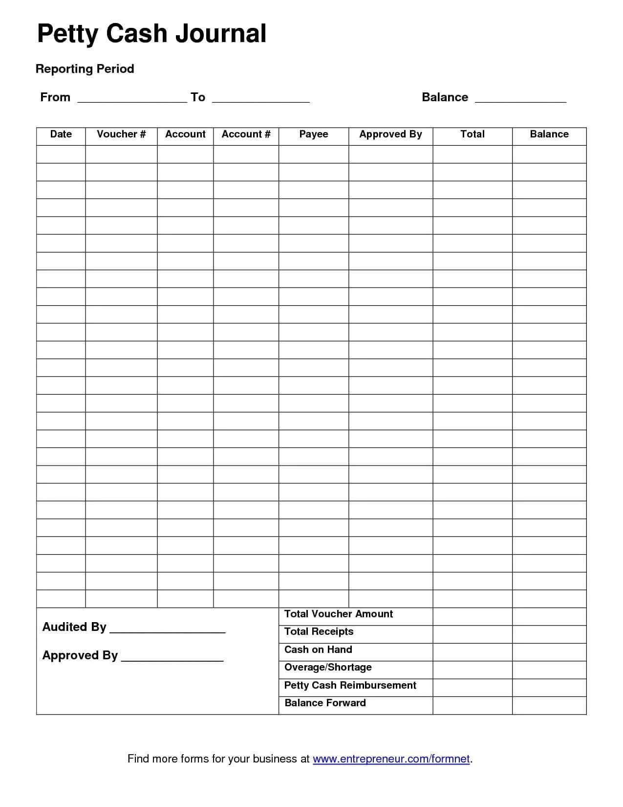 Fiscal Responsibility on a Short Film (with FREE Petty Cash Template) With Regard To Petty Cash Expense Report Template