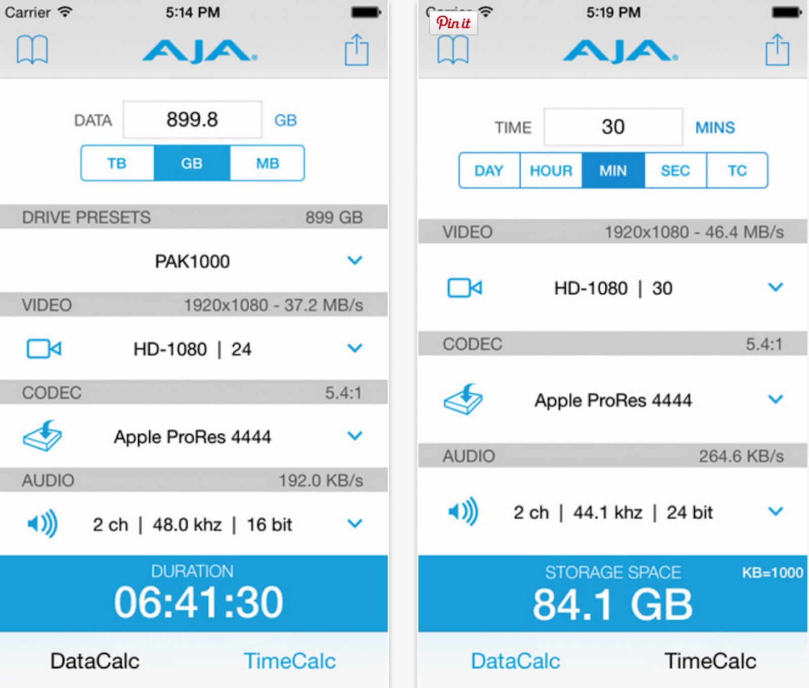 Best Filmmaking Softwares and Tools - AJA DataCalc Best Filmmaking App - StudioBinder Best Filmmaking Softwares and Tools AJA DataCalc Best Filmmaking App StudioBinder