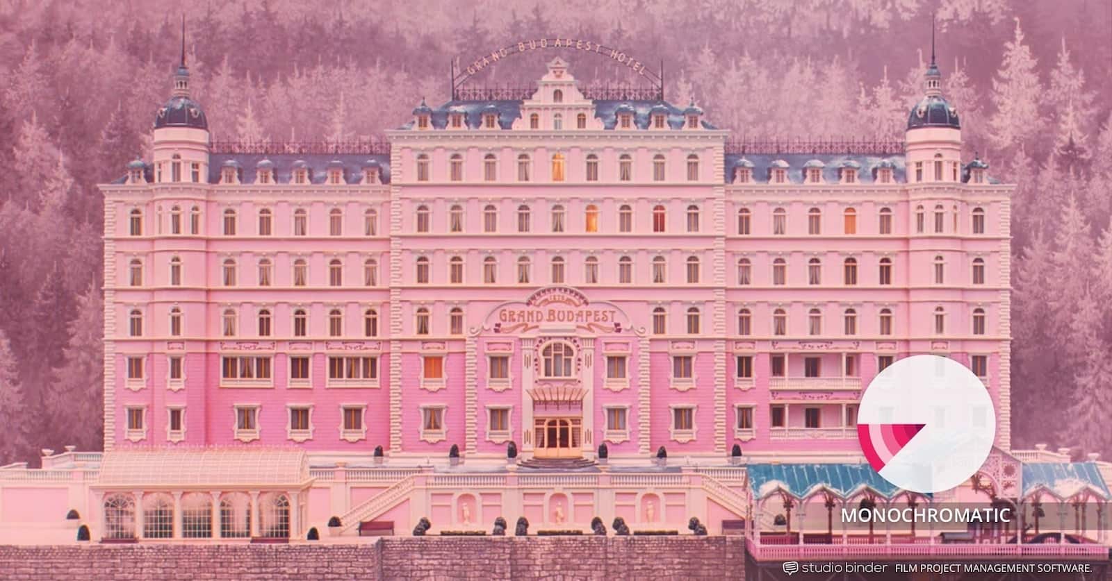 How to Use Color in Film Example - Movie Color Palette - Types of Color Schemes - Monochromatic Color Scheme - Grand Budapest Hotel