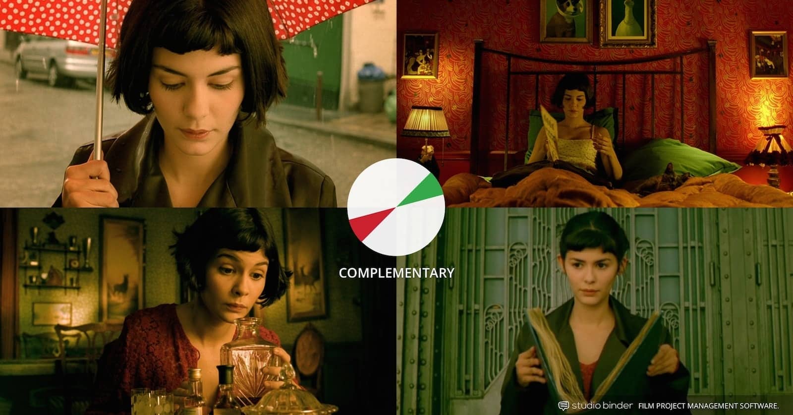 How to Use Color in Film - Movie Color Palette Example - Types of Color Schemes - Complementary Color Scheme - Amelie