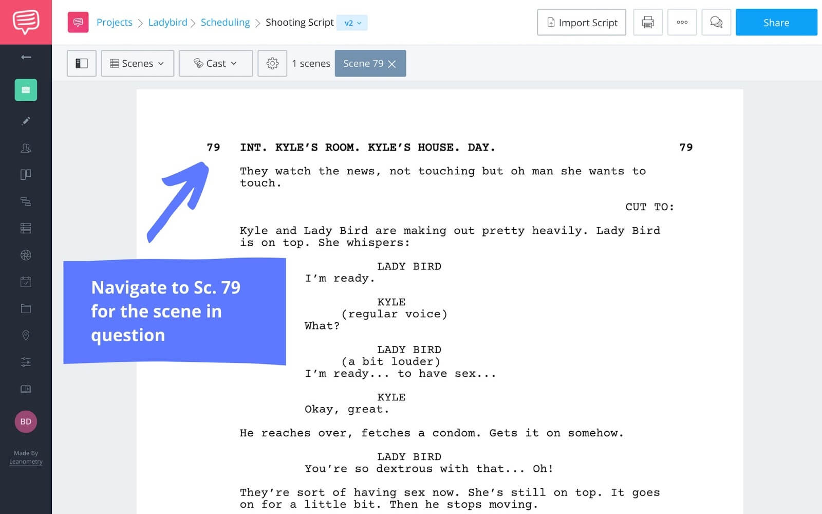 How to Write a Sex Scene - Ladybird Screenplay -StudioBinder Scriptwriting Software