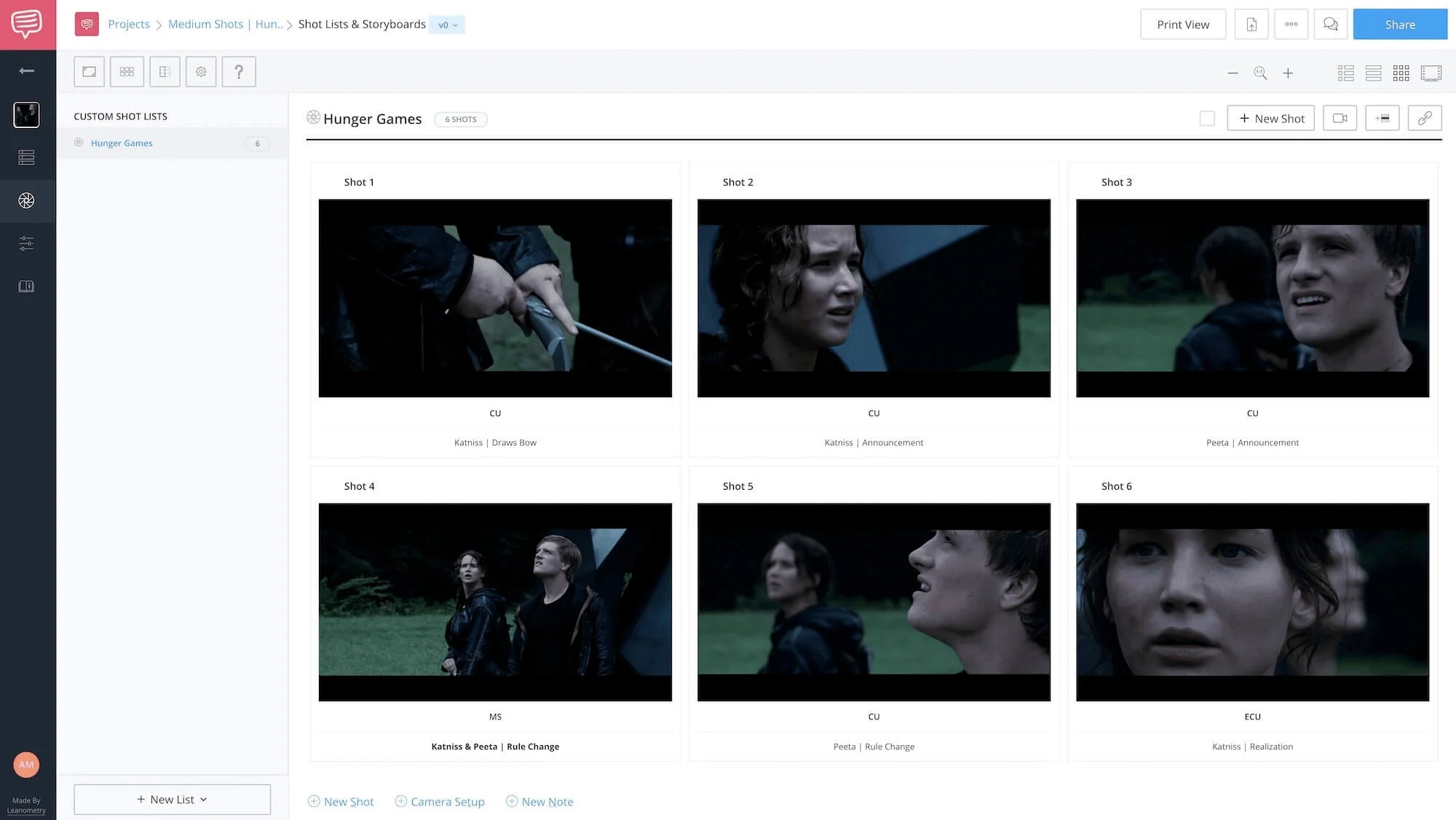 Medium Shot Examples - The Hunger Games - StudioBinder Online Shot Listing Software