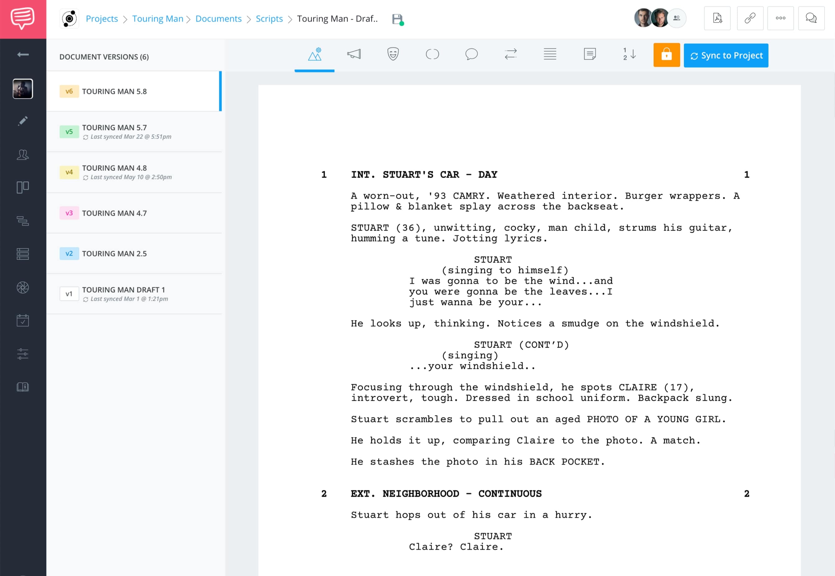 tag script movie magic screenwriter