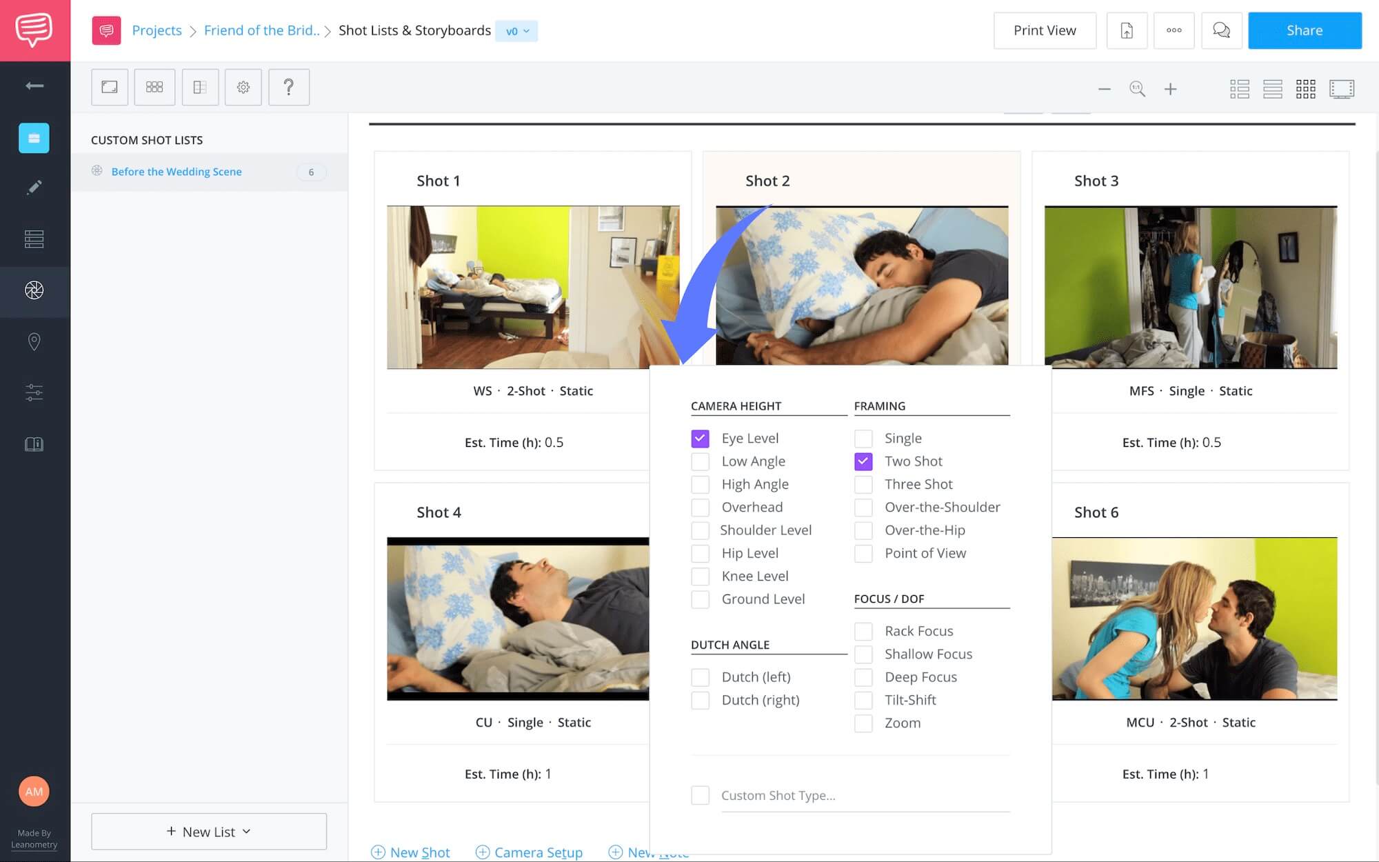 What's in Your Shot List - Choosing Specs - StudioBinder Online Shot List Software What's in Your Shot List - Choosing Specs - StudioBinder Online Shot List Software