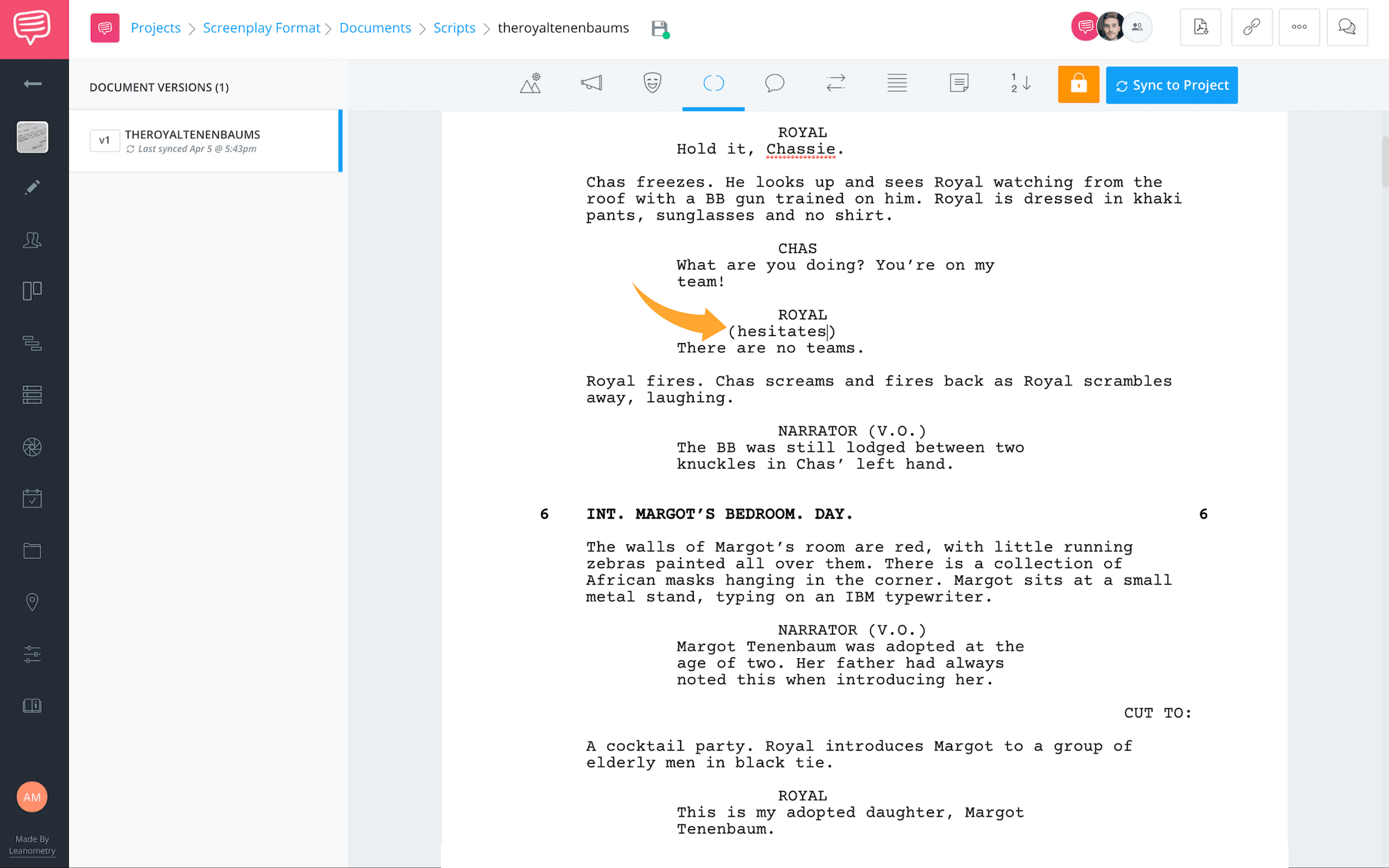 Movie Script Template Word from s.studiobinder.com