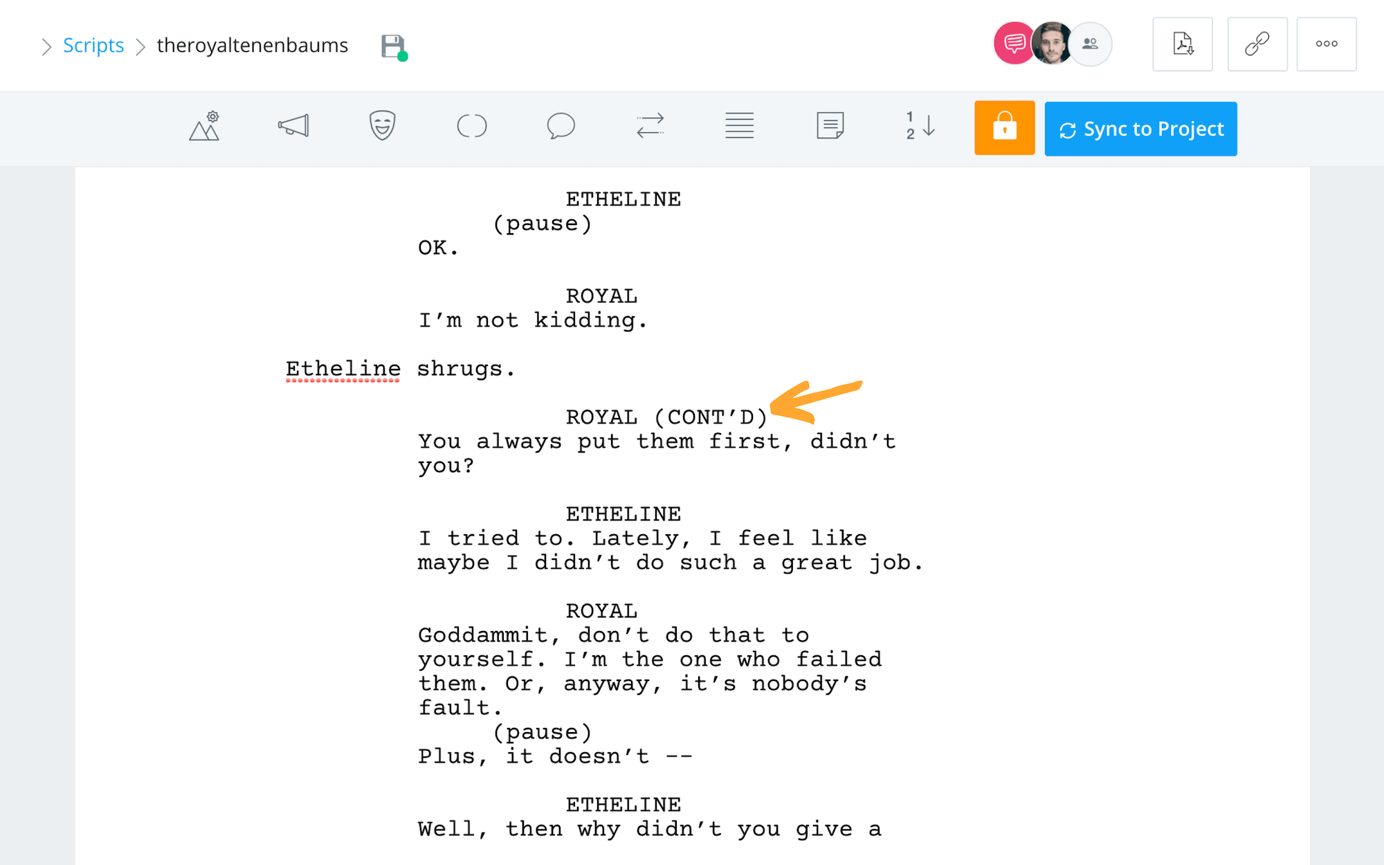 Film Script Format Template