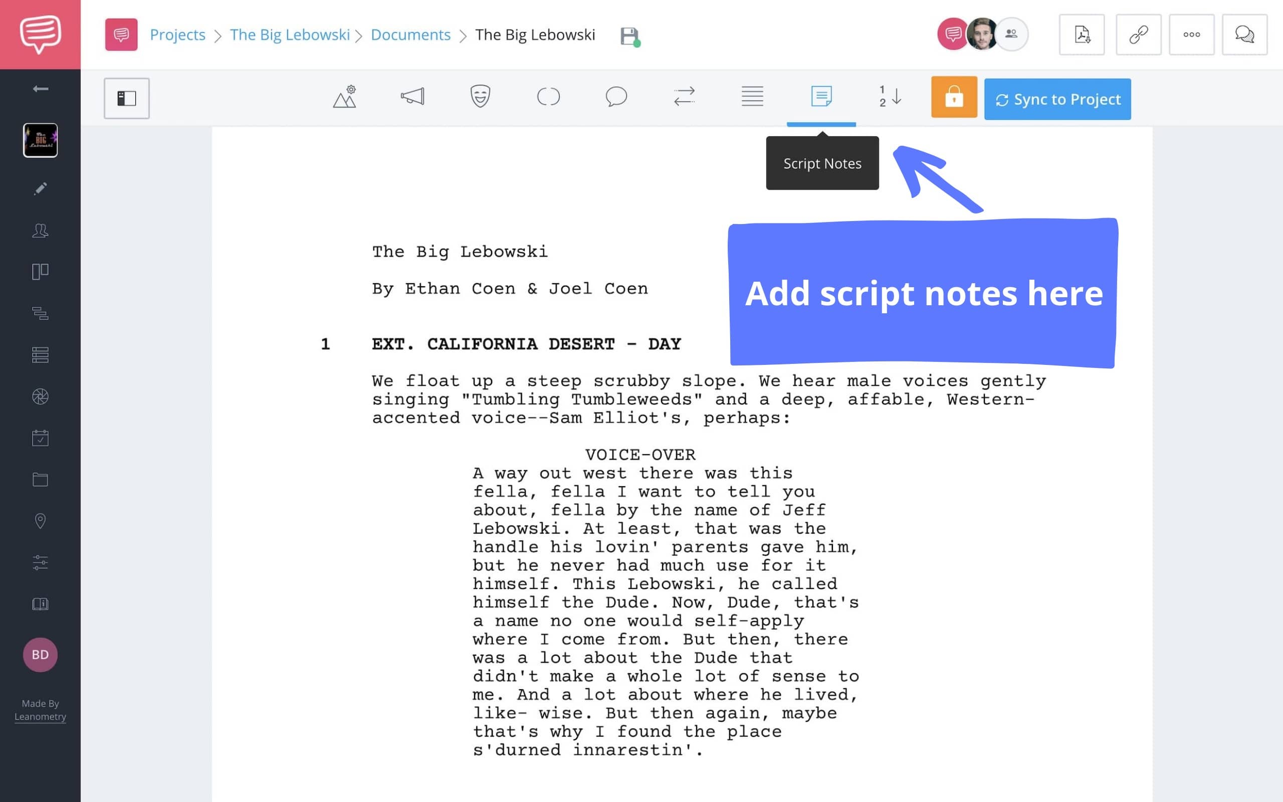 How to Write Script Notes in StudioBinder (with Industry Examples)