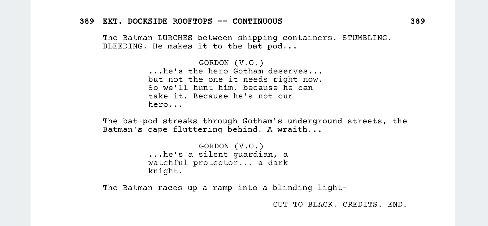 The Dark Knight Script: Screenplay Scene Analysis and PDF Download 4