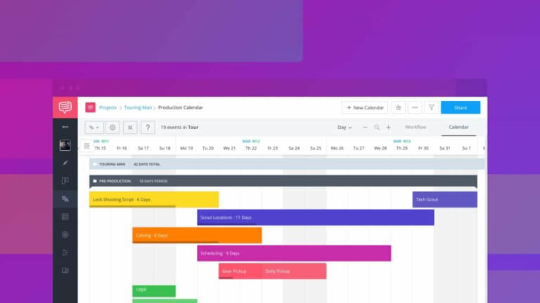 What is a Gantt Chart Calendar Gantt Chart Example and Definition Header StudioBinder