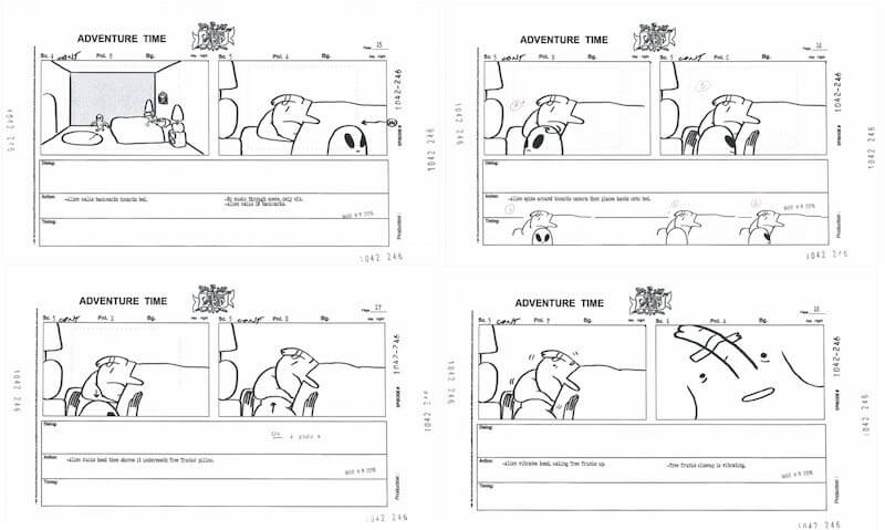 Storyboard Examples - Adventure Time Storyboard - StudioBinder