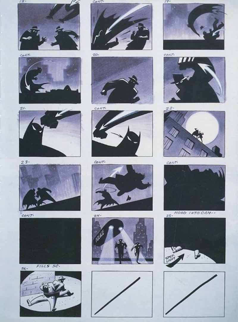 Storyboard Examples - Batman Storyboard - StudioBinder
