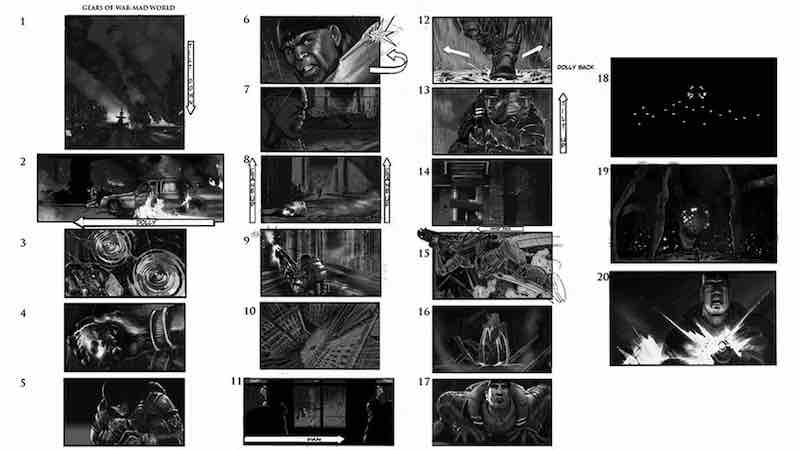Storyboard Examples - Gears of War - Dwayne Turner - StudioBinder-min