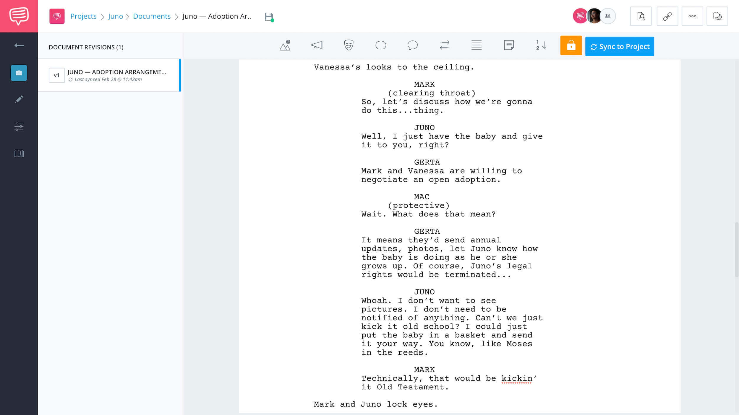 Writing Realistic Dialogue - Juno Example - StudioBinder
