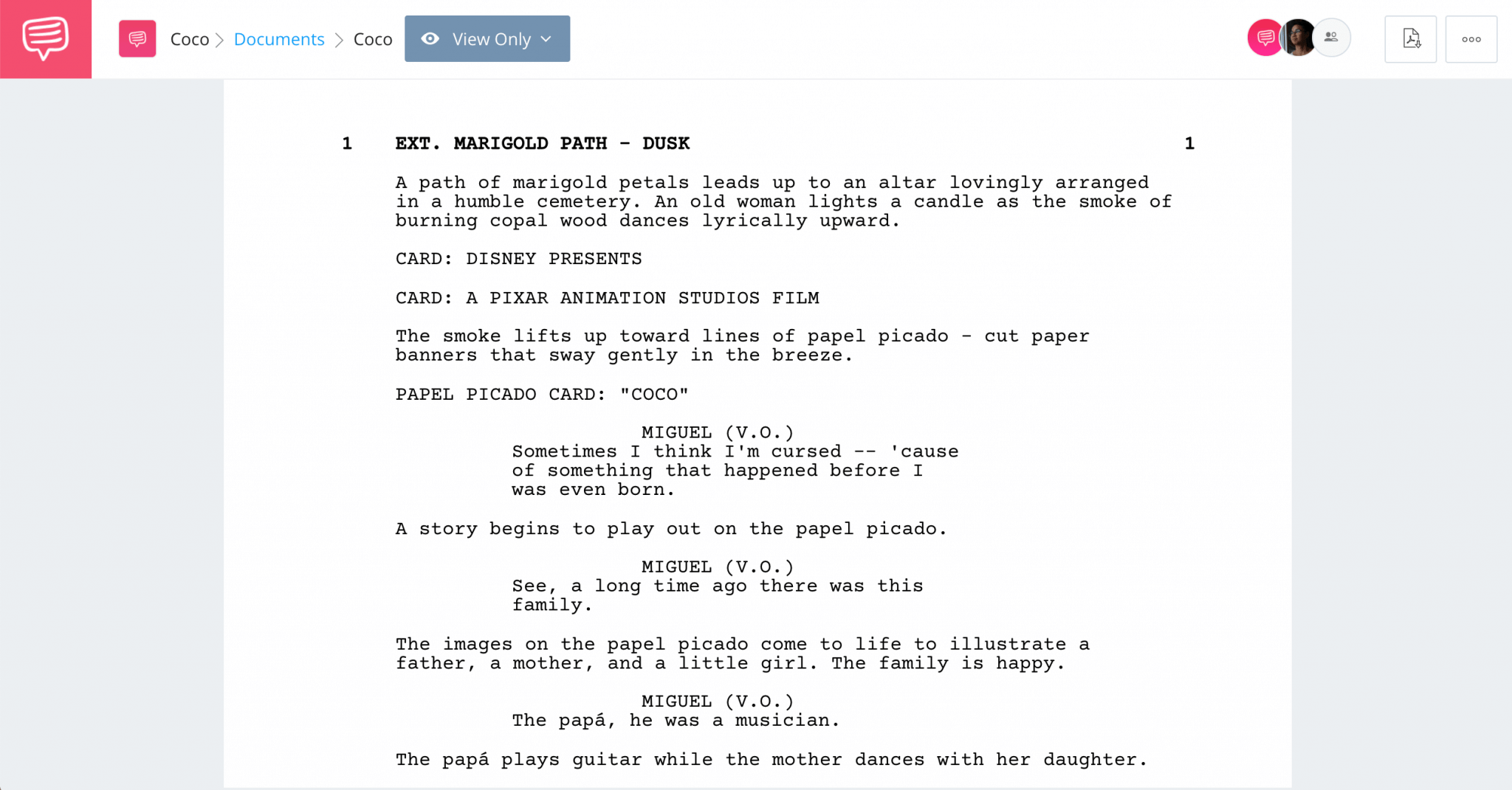 best movie scripts pdf