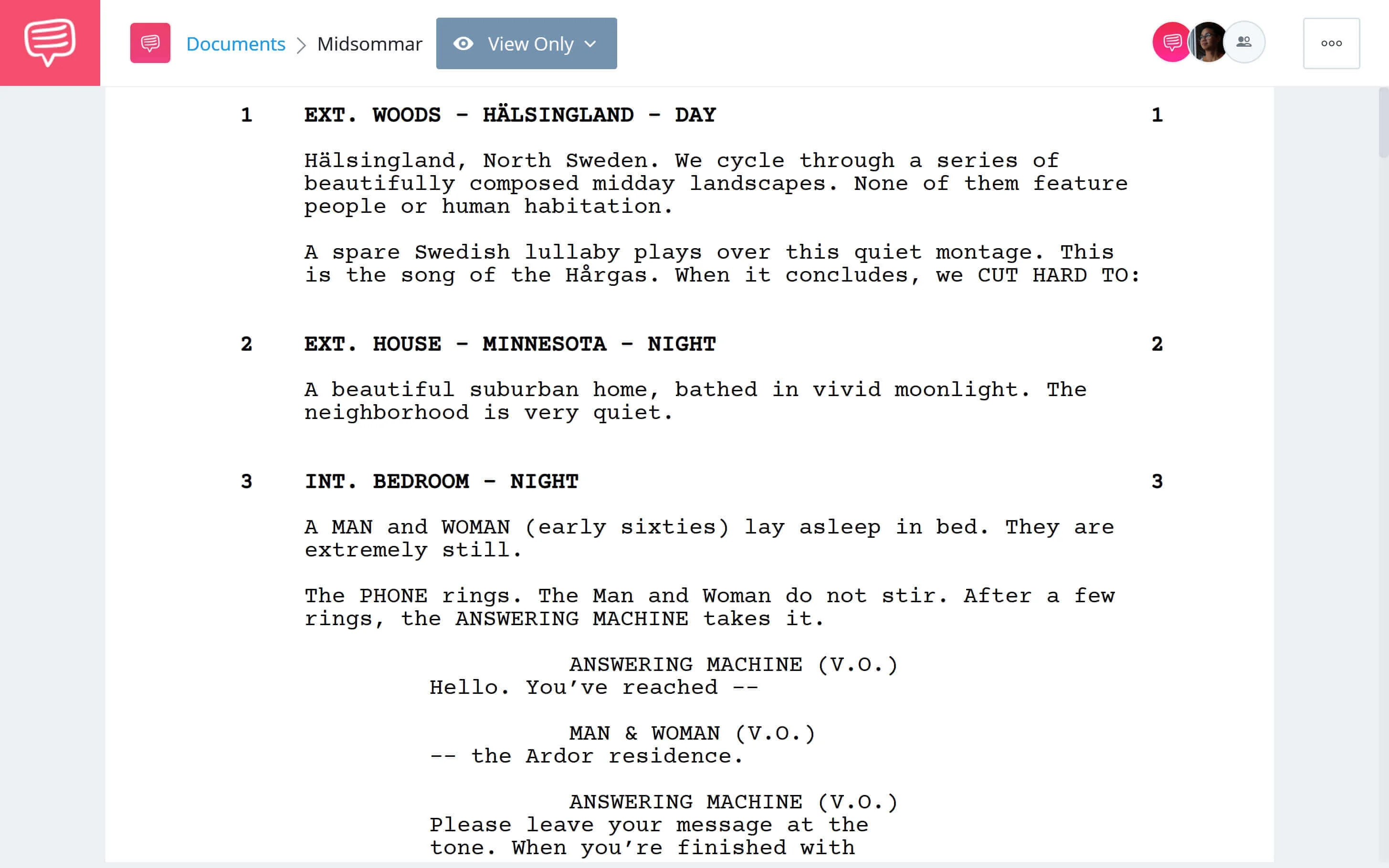 Midsommar Script Teardown - Full Script Download App Tie-In - StudioBinder