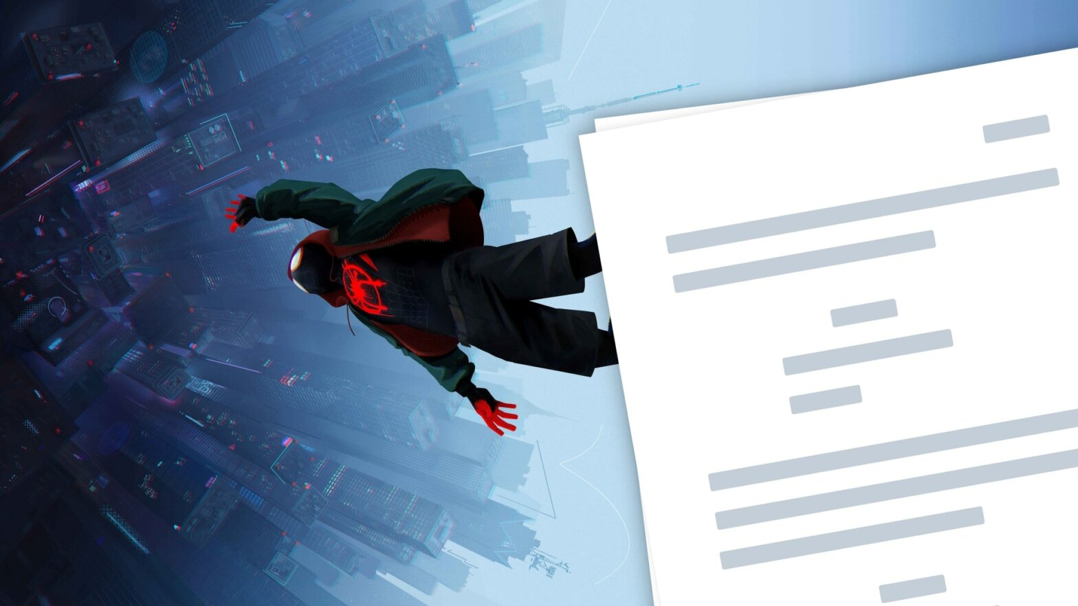 Spider Man Into the Spider Verse Script Featured